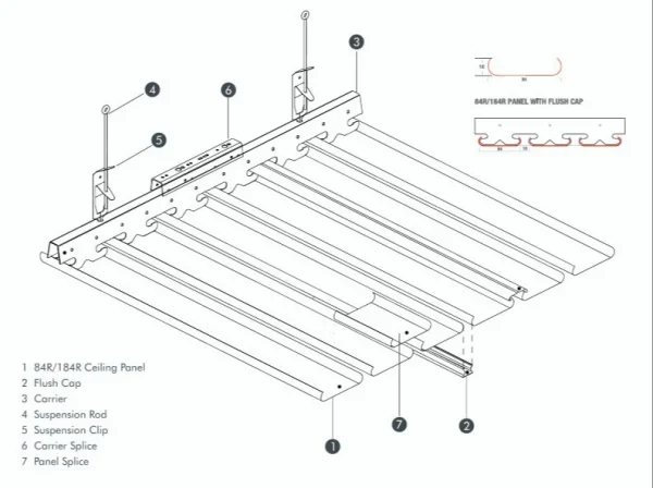 84r Linear Ceiling System – vindsil architectural