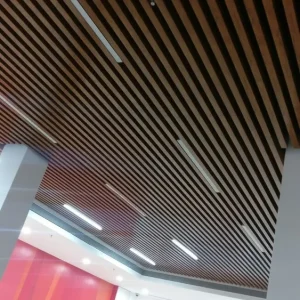 Aluminium ceiling for commercial buildings