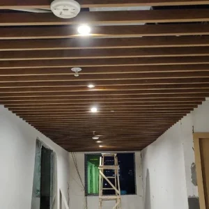 Wooden Baffle Ceiling